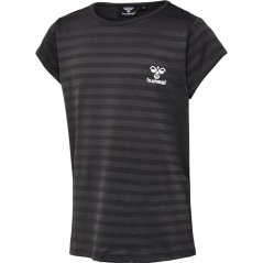 Hummel Kids' Short-Sleeve Performance Gym Top Grey
