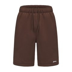 Slazenger Fleece pánske šortky Chocolate