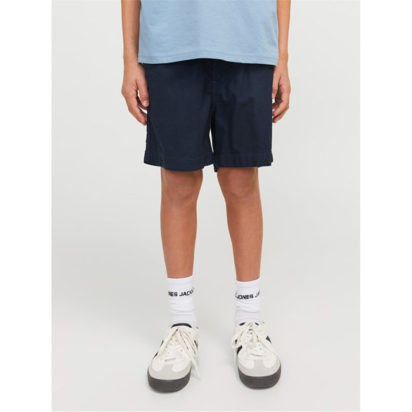 Jack and Jones Kids' Linen Woven Tracksuit Shorts Dark Navy