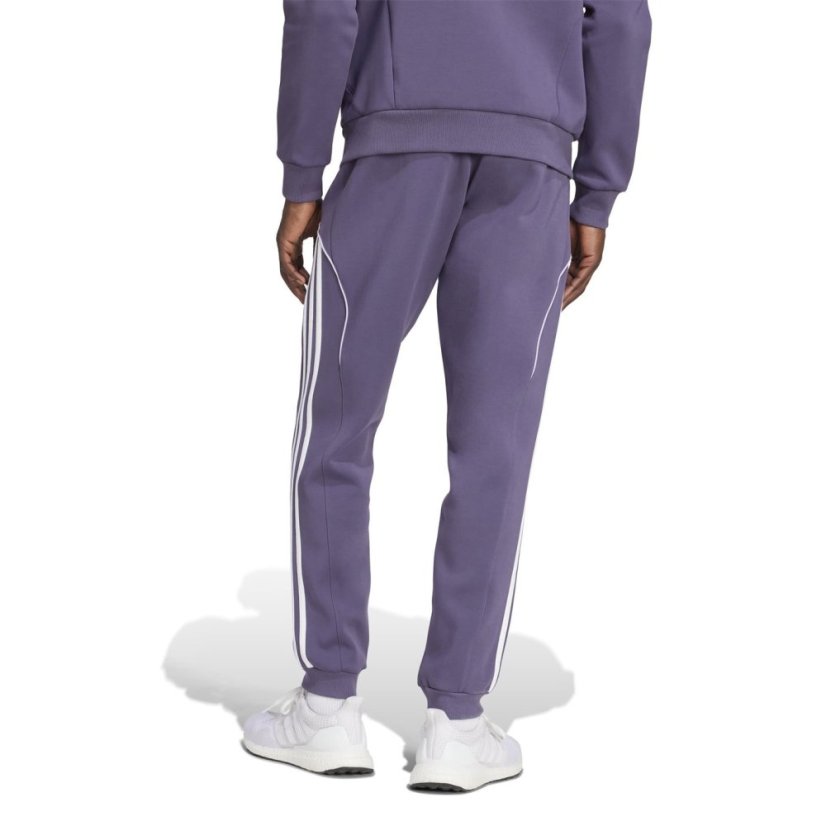 adidas Manchester United UBP Doubleknit Tracksuit Bottoms Mens Purple