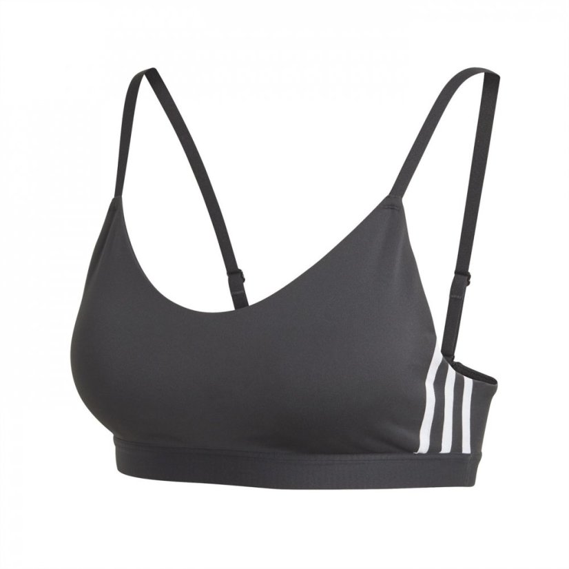 adidas All Me 3-Stripes Sports Bra Womens Black