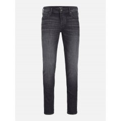 Jack and Jones Jack Glenn Slim Jeans Plus Size Mens Black Denim