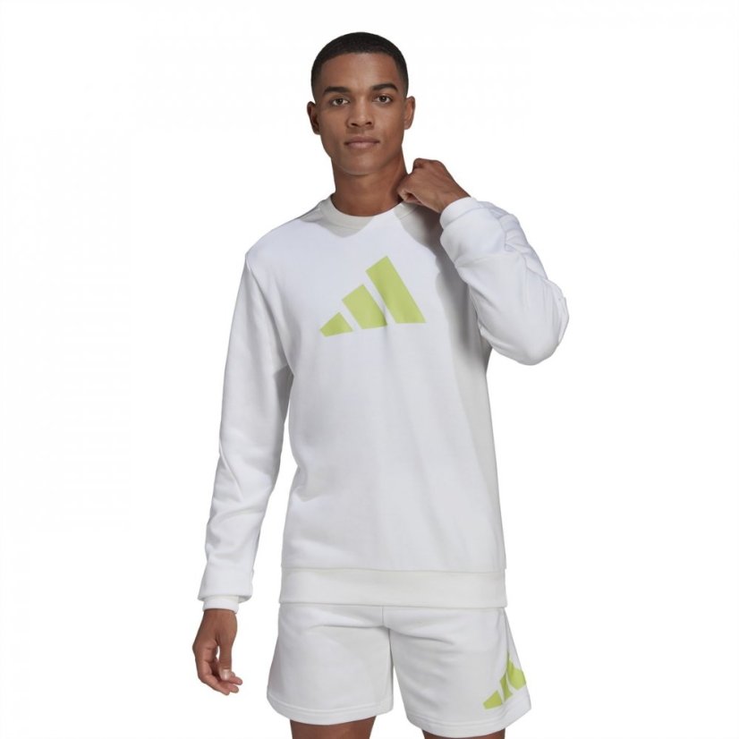 adidas Future Icons Crew Sweatshirt Mens White