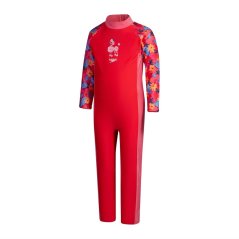 Speedo Printed All-In-One Sun Suit Infants Pink/Pink