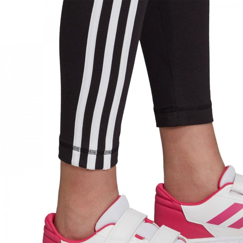adidas Girls Essentials 3-Stripes Leggings Black/White