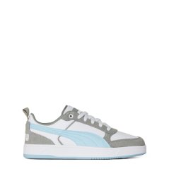 Puma Dribble Sd Court Trainers Unisex Kids White/Slvr