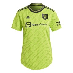 adidas Manchester United Third Shirt 22/23 Womens Solar Slime