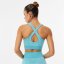 Everlast Seamless Cross Back Sports Bra Aqua Camo