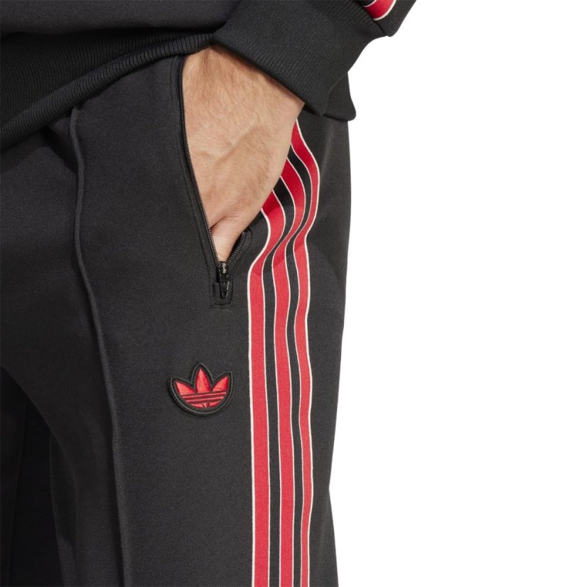 adidas Manchester United FC Terrace Icons Tracksuit Bottoms Adults Black