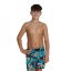 Speedo Printed Leisure 15 Swim Shorts Junior Boys Blue/Yellow