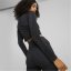 Puma FormKnit Cropped Quarter Zip Top Womens Black-Leo Print