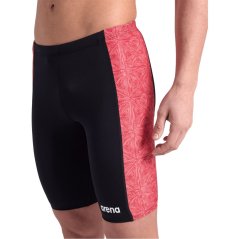 Arena Abstract Tiles Swim Jammer Black Red