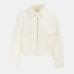 Firetrap Short Boucle Shearling Jacket Cream