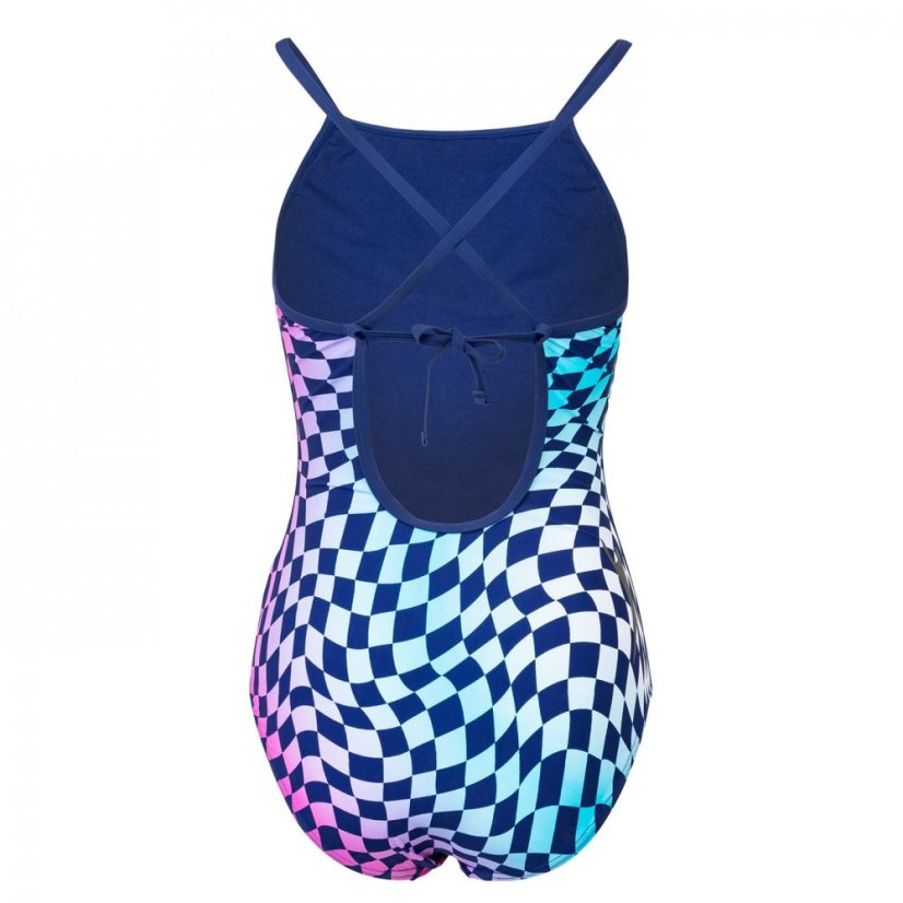Slazenger Thinstrap Swimsuit Womens Blue/Purple