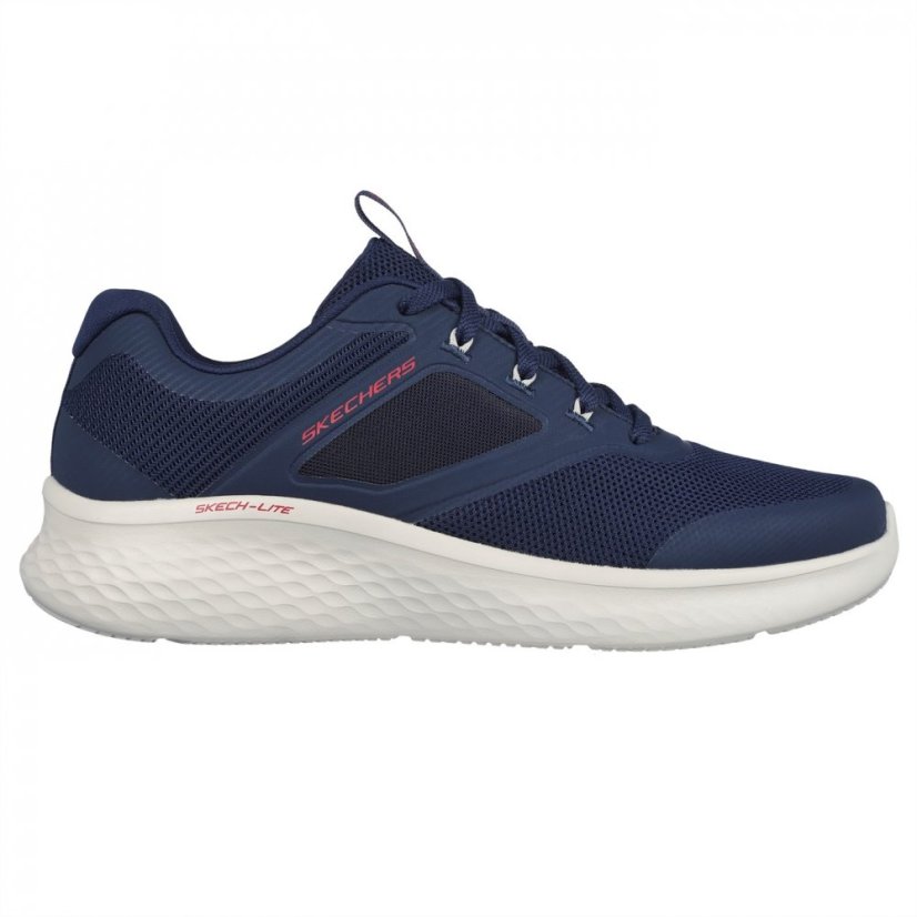 Skechers Mesh Lace Up Sneaker W Air-Cooled Training Shoes Mens Navy