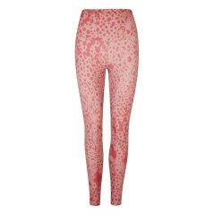 Reebok Women's Studio Lux Modern Safari Performance Gym Legging Canyon Coral