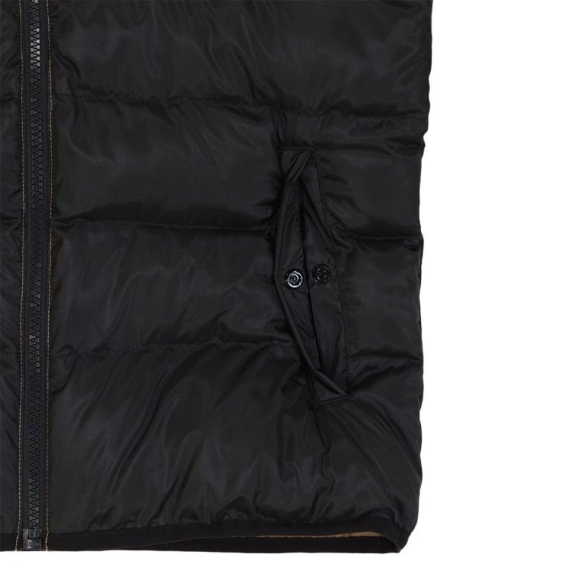 Under Armour Kids' Pronto Hooded Long Sleeve Puffer Jacket Camel Black