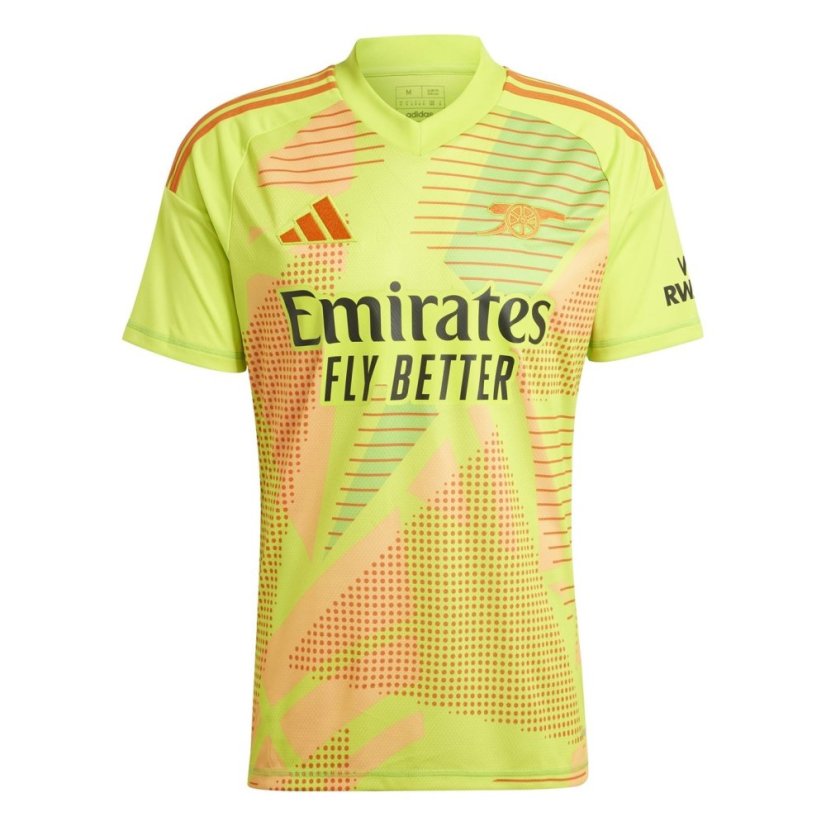 adidas Arsenal Goalkeeper Shirt 2024 2025 Adults Yellow