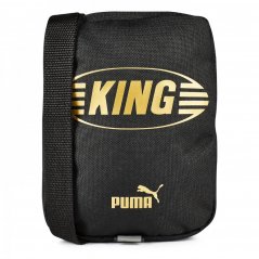 Puma King Portable Cross Body Bag Mens Black/Gold