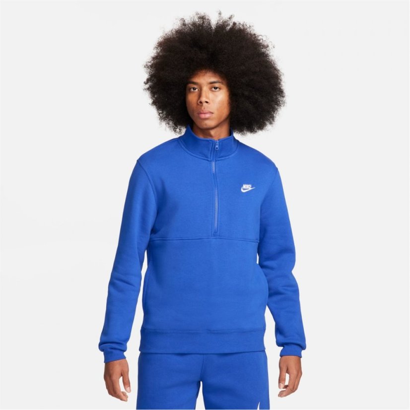 Nike Half Zip Sweater Royal/White