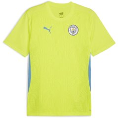 Puma Manchester City FC Training Shirt 2024 2025 Adults Yellow
