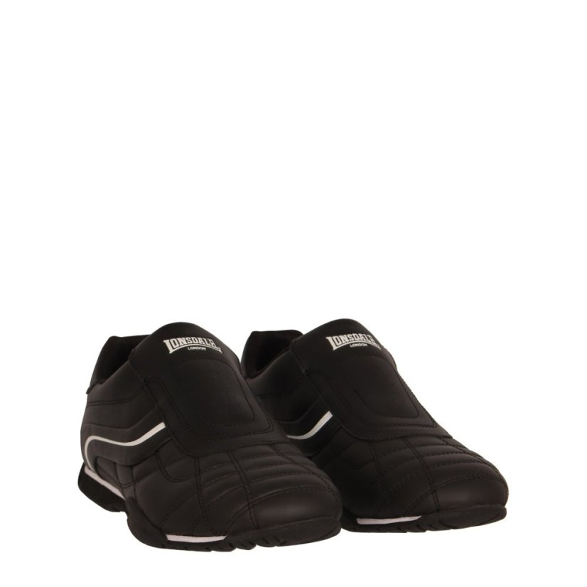 Lonsdale Camden Slip Trainers Mens Black/White