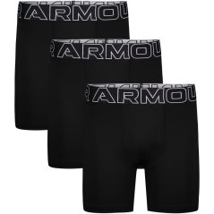 Under Armour UA Boys Performance Tech 3 Pack Boxers Junior Black