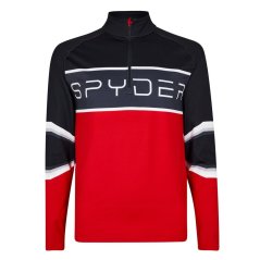 Spyder Premier Half Zip Fleece Mens Black/Red
