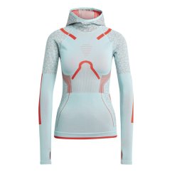 adidas Women's Long Sleeve Performance Hoodie Green