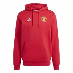 adidas Manchester United DNA Hoodie Adults Mufc Red