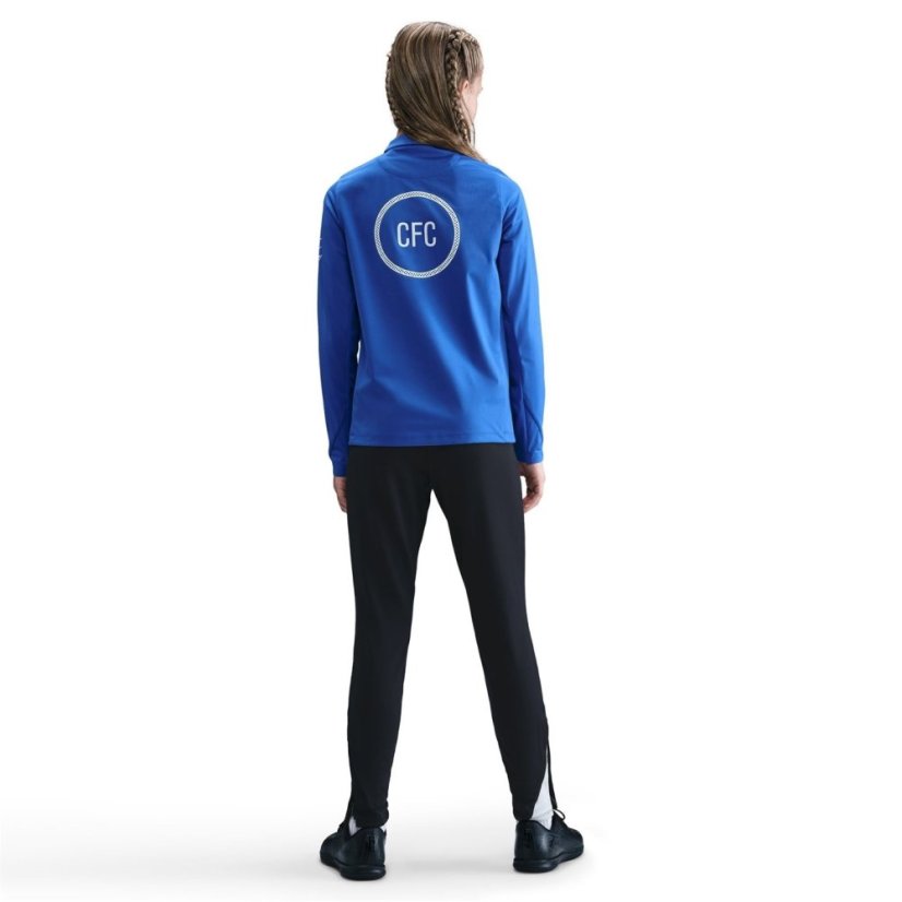 Nike Chelsea Strike Drill Top 2025 2026 Juniors Blue/Sivler