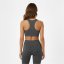 USA Pro UP Seamless Crop Sports Bra Charcoal