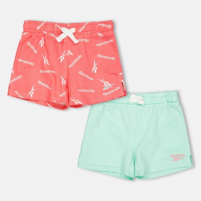 Reebok Kids' Jersey Jogger Shorts Strawberry