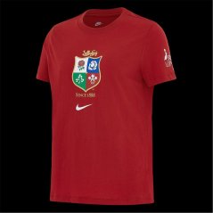 Nike Womens British and Irish Lions Tour 2027 T-Shirt Pepper Red/Wht