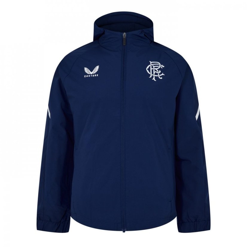 Castore Rangers Matchday Bench Jacket Navy