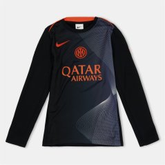 Nike Inter Milan Third Pre Match Shirt 25/26 Juniors Black/Blue