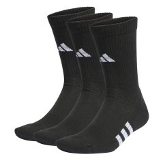 adidas Performance Cushioned Crew Socks 3 Pairs Black