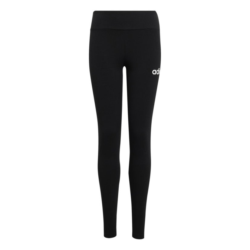 adidas Essentials Linear Tights Junior Girls Black/White