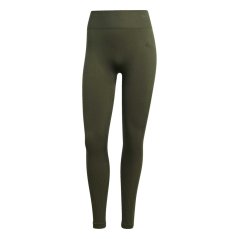 adidas Workout Essentials Full-Length Knit Leggings Womens Khaki