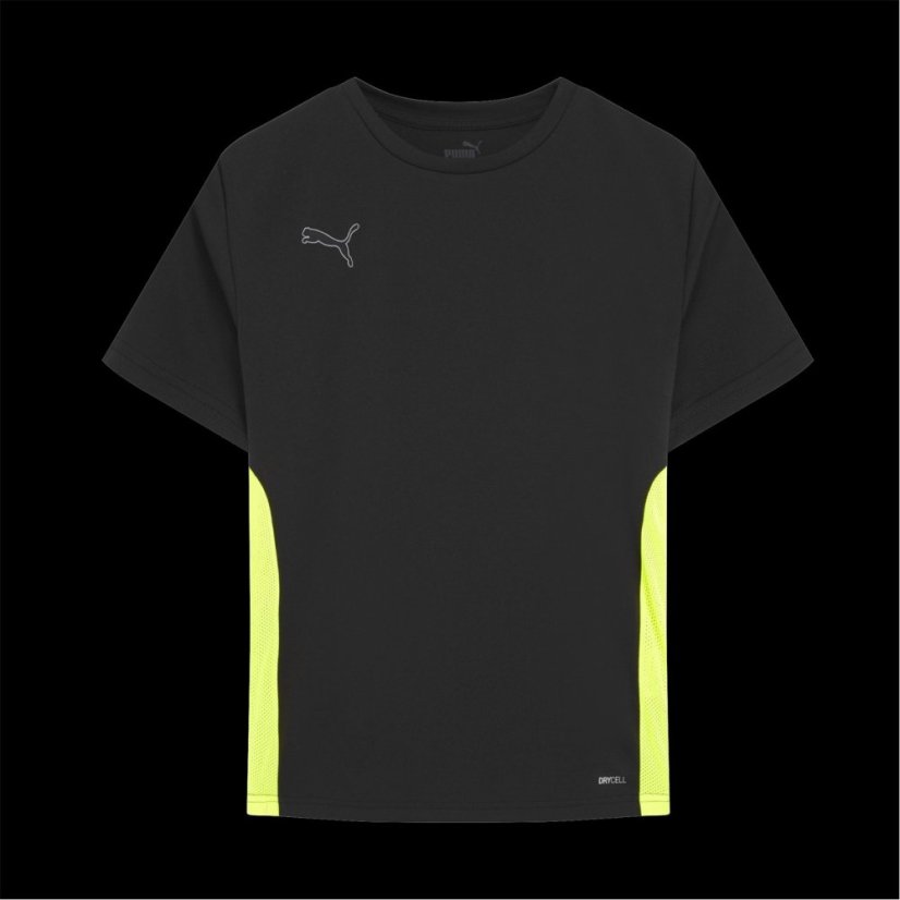 Puma Finesse Training Shirt Juniors Black/Yellow