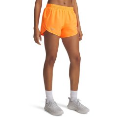 Under Armour Womens Fly-By Performance Gym Shorts Tangerine/Refl