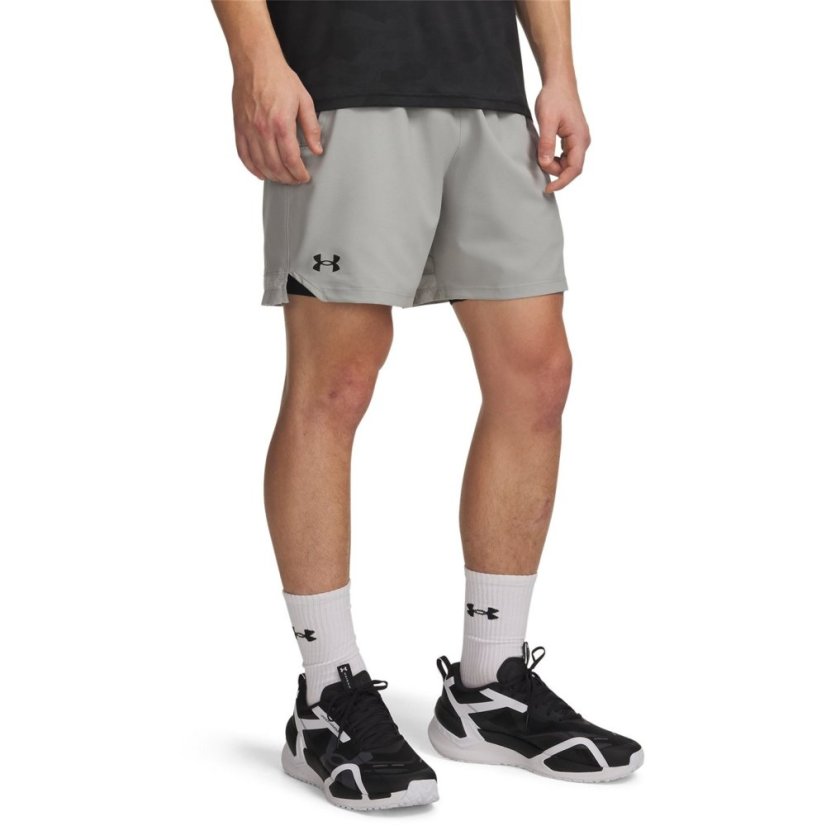 Under Armour UA Vanish Woven Mens 6in Shorts Titanium/Black