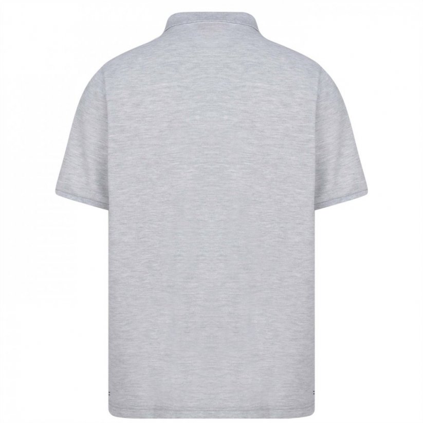 Slazenger Plain pánske polo tričko Grey Marl