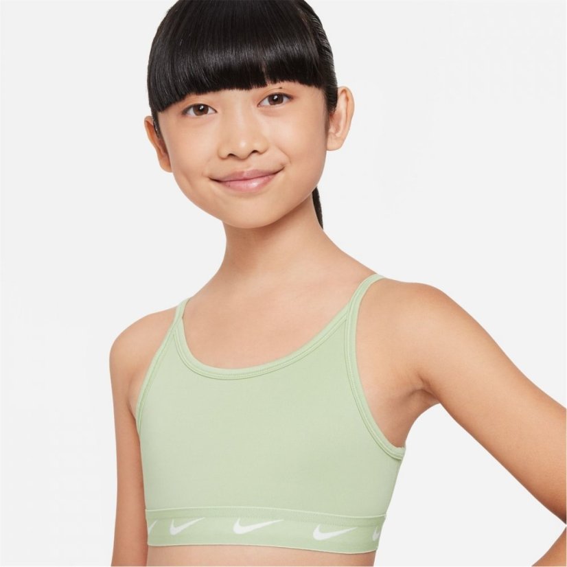 Nike Dri-FIT One Big Kids' (Girls') Sports Bra Honey Dew