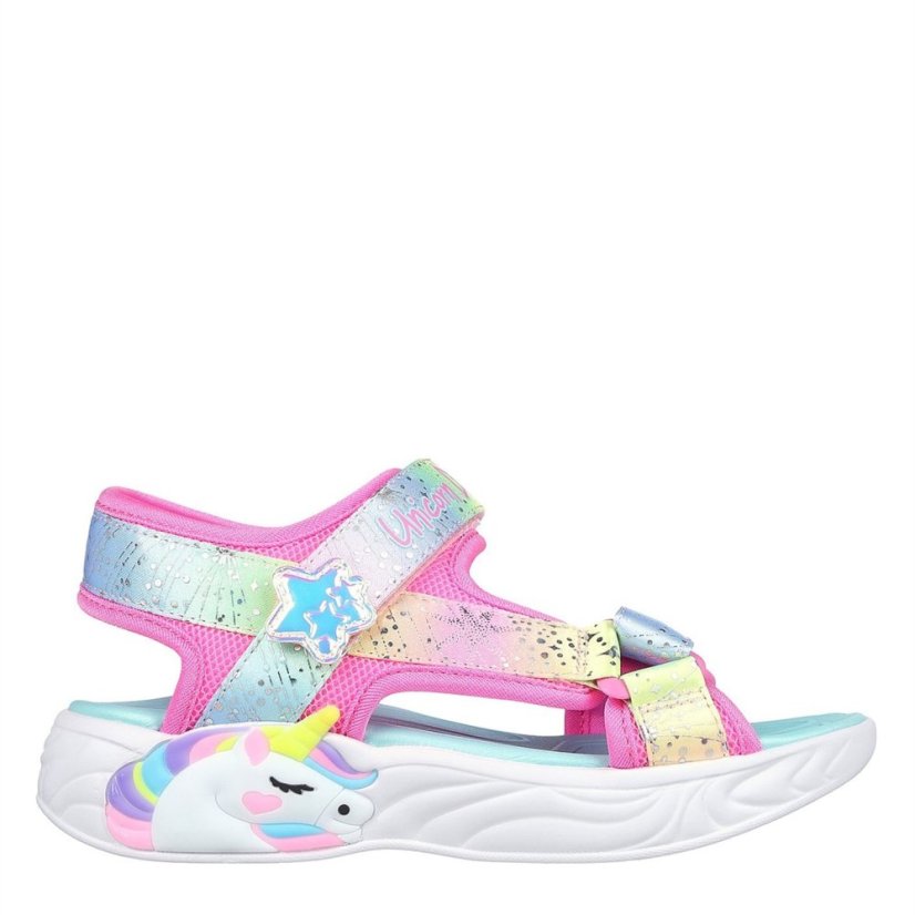 Skechers Unicorn Dreams Sandal Flat Sandals Girls Pink/Multi