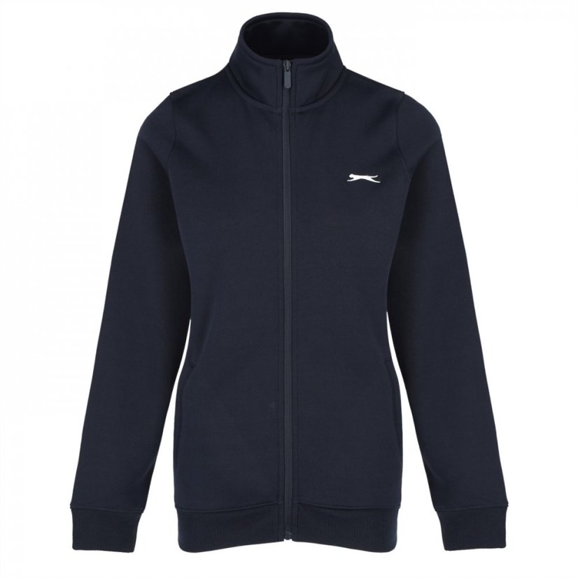 Slazenger Fitted Zip through Jacket Womens Navy