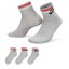 Nike Everyday Essential Ankle Socks 3 Pairs Grey