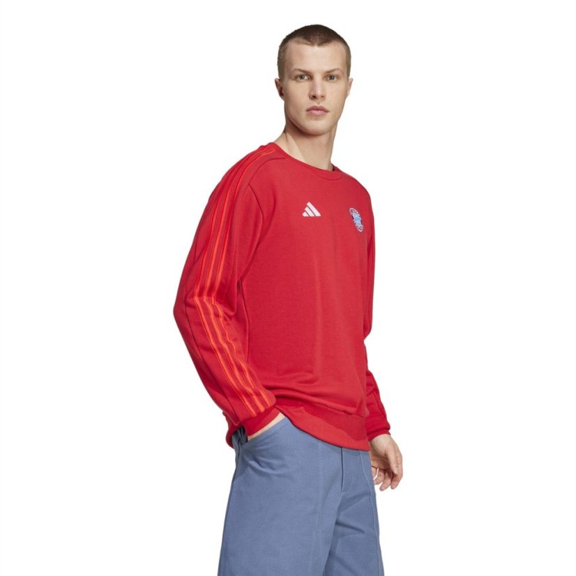 adidas FC Bayern Munich DNA Sweatshirt 2024 2025 Adults Red