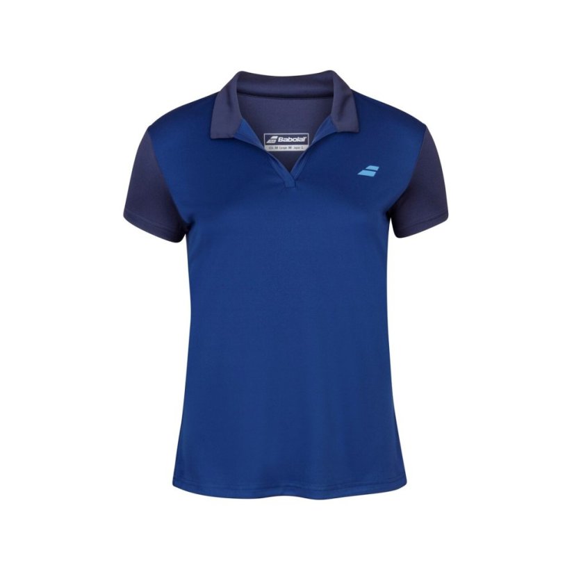 Babolat Kids' Short-Sleeve Performance Polo Shirt Estate Blue