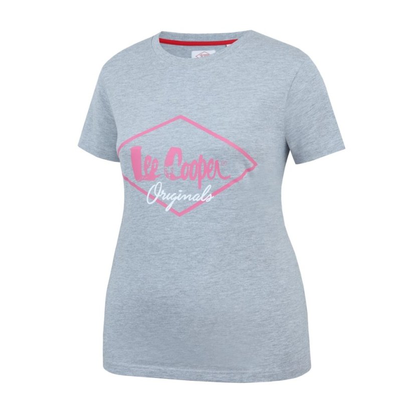 Lee Cooper Diamond dámske tričko Grey Marl